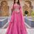 pink silk blend plain traditional lehenga choli