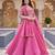 pink silk blend plain traditional lehenga choli