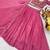 pink silk blend plain traditional lehenga choli