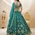 green art silk embroidered traditional lehenga choli