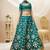 green art silk embroidered traditional lehenga choli