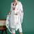 Women Floral Embroidered Patchwork Kurta with Trousers & With Dupatta