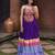 purple rayon printed traditional lehenga choli with free size upto 42