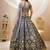 grey art silk embroidered traditional lehenga choli