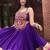 purple rayon printed traditional lehenga choli with free size upto 42