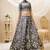 grey art silk embroidered traditional lehenga choli