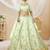 sea green art silk embroidered traditional lehenga choli