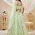 sea green art silk embroidered traditional lehenga choli