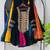 multicolor rayon printed traditional lehenga choli with free size upto 44