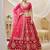 rani pink art silk embroidered traditional lehenga choli