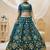 blue art silk embroidered traditional lehenga choli
