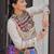 multicolor cotton silk embroidered traditional lehenga choli with free size upto 42