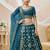 blue art silk embroidered traditional lehenga choli