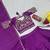 purple chinon embroidered traditional lehenga choli with free size upto 42