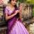 lavender cotton silk woven traditional lehenga choli with free size upto 42