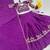 purple chinon embroidered traditional lehenga choli with free size upto 42
