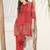 Women Floral Embroidered Thread Work Cotton Kurta with Trousers