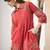 Women Floral Embroidered Thread Work Cotton Kurta with Trousers