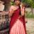 peach cotton silk woven traditional lehenga choli with free size upto 42