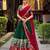 multicolor silk blend printed traditional lehenga choli with free size upto 42
