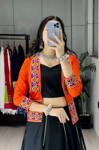 multicolor rayon plain traditional lehenga choli with free size upto 42