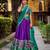 multicolor silk blend printed traditional lehenga choli with free size upto 42