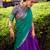 multicolor silk blend printed traditional lehenga choli with free size upto 42