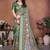 green color digital print work cotton blend saree