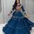 purple cotton silk embroidered traditional lehenga choli with free size upto 42