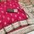 Pink soft banarasi silk saree with zari weaving meenakari design
