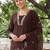 Women Floral Embroidered Thread Work Cotton Kurta with Trousers & With Dupatta