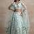 sea green net embroidered traditional lehenga choli