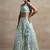 sea green net embroidered traditional lehenga choli