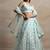 sea green net embroidered traditional lehenga choli