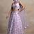 lavender net embroidered traditional lehenga choli