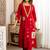 Women Ethnic Motifs Embroidered Thread Work Kurta with Trousers