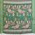 light green color digital print work cotton blend saree