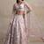 pink net embroidered traditional lehenga choli