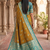 Mustard  soft banarasi silk saree with zari weaving meenakari design