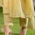 Floral Yoke Design Thread Work Cotton A-Line Kurta With Trousers & Dupatta