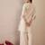 Embroidered Straight Kurta Palazzos Set