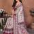 wine color digital print work cotton blend saree