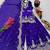 Purple satin embroidered sharara set