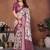 wine color digital print work cotton blend saree