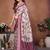 wine color digital print work cotton blend saree