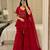 Red georgette thread embroidery sharara set