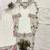White faux georgette embroidered palazzo set