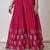 Rani-pink silk blend embroidered palazzo set