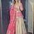 pink grey chinon and digital print embroidered sharara suit stitched