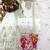 White faux georgette embroidered sharara set